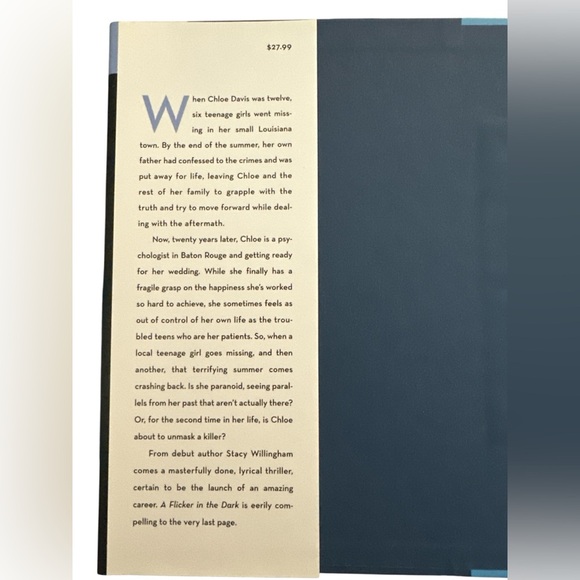 A Flicker in the Dark Hardback Thriller Book - Picture 2 of 3